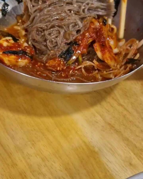 통나무촌 테이블 세팅