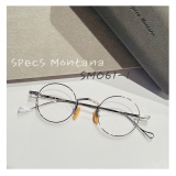 스펙스 몬타나 SMO61-1 : 작은얼굴, 고도수 클래식한 원형 티타늄 안경