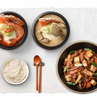 Squid and pork-belly stir-fry set