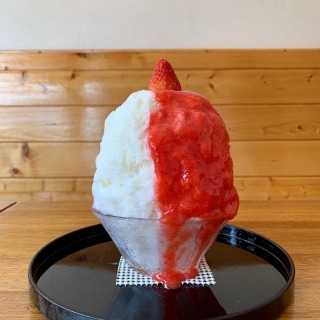 Strawberry shaved ice