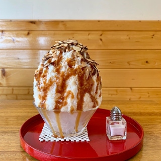 Caramel shaved ice