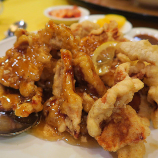 Sweet-and-sour pork with vegetables