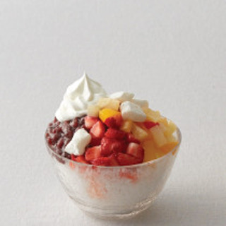 Red bean shaved ice