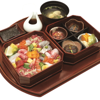 Deluxe seafood rice bowl