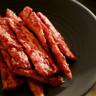 Grilled deodeok root