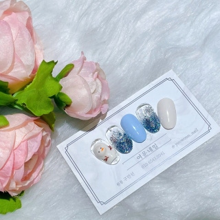 23년 봄 웨딩 네일아트_ 영롱한 7