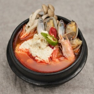 Stone-ground soft-tofu stew (takeaway)