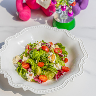 手作りリコッタゆずサラダ