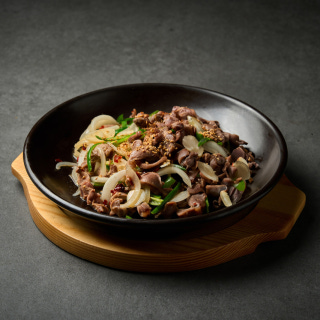 Stir-fried chicken gizzard