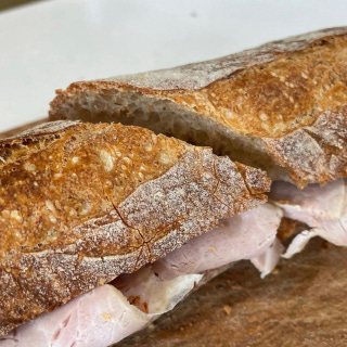 Ham and butter baguette (jambon-beurre)