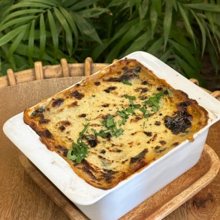 Plant-based spinach lasagna
