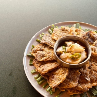 Hanwoo beef pancakes