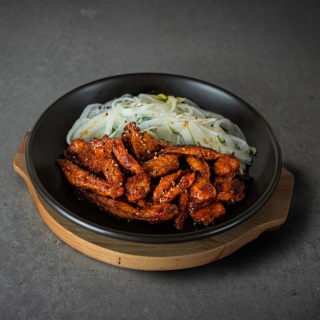 Barbecued chicken neck
