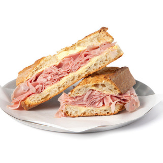 Ham and butter baguette (jambon-beurre)