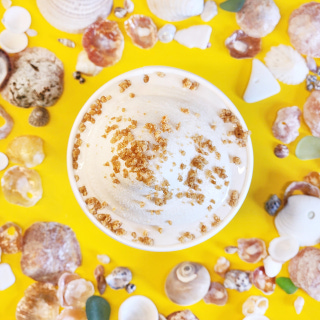 House-made caramel milk shake