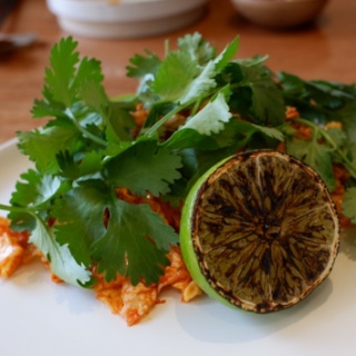 Fresh coriander salad