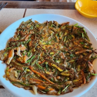 Buckwheat vegetable pancake