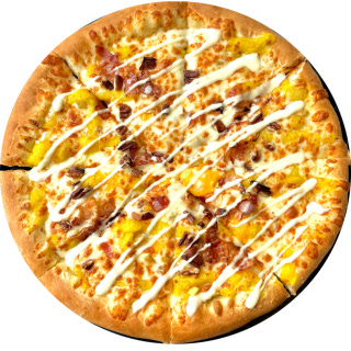 Chestnut and sweet-potato stuffed-crust pizza (S)