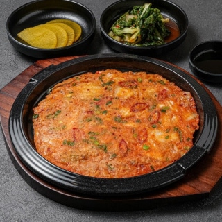 Buckwheat kimchi pancake
