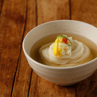 Noodles in broth, after your grilled-eel meal