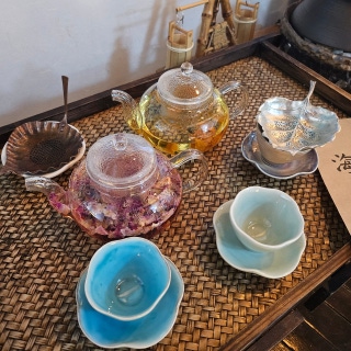 Rose petal tea