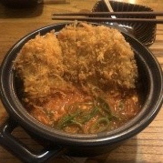 Kimchi pork-cutlet rice bowl