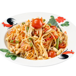 Green-papaya salad (som tam)