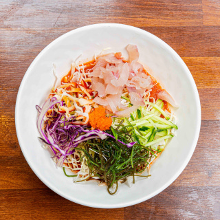 Chilled raw-fish soup