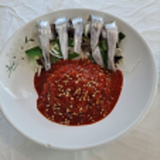 Hairtail sashimi noodles