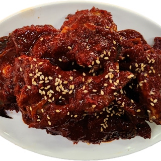 Spicy marinated crab
