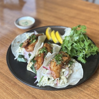 Truffle-salt grilled tacos