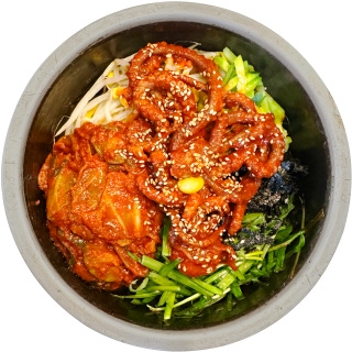 Small octopus Bibimbap