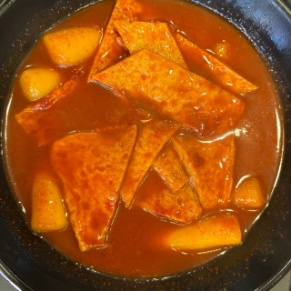Tteokbokki and Korean snacks