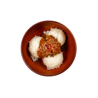 Mustard-leaf kimchi fried rice, to accompany samhap