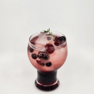 Cherry Pomegranate sparkling drink