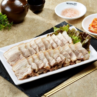 A plate of pork