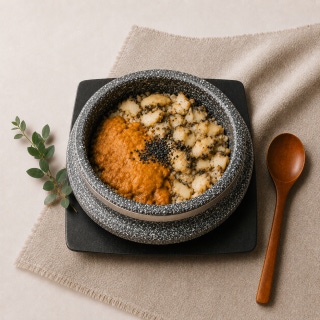 Sea urchin abalone stone-pot rice