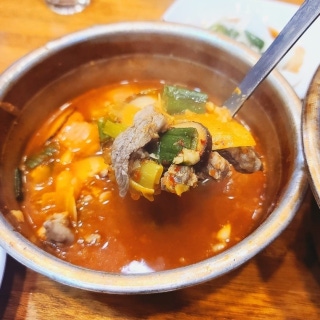 Rib meat stew