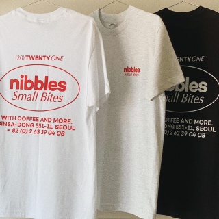 니블스 반팔 로고 티셔츠, nibbles  logo T-shirt