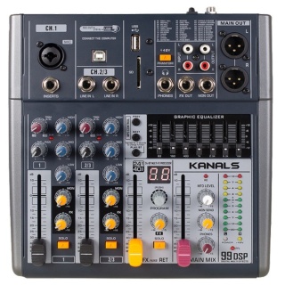 카날스 BKG-30 3Ch오디오 믹서 블루투스 MP3 녹음재생 이펙터 DSP 오디오 인터페이스가능
