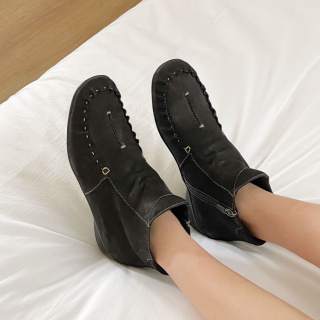 [VETIANO 베티아노] 브룩스 셔링 로퍼 앵클부츠 2C /  Brooks Shirring Loafer Ankle Boots 2C