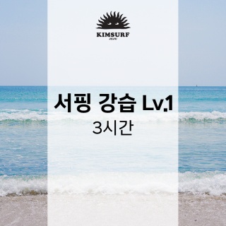서핑 강습 Lv1 (입문) 3시간 코스 - 제주도 중문 서핑 김서프