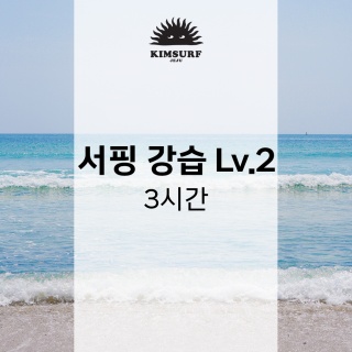 서핑 강습 Lv2 (초급) 3시간 코스 - 제주도 중문 서핑 김서프