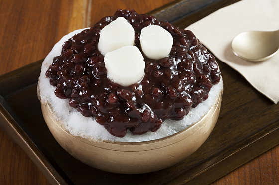 팥빙수 메뉴 사진(네이버)