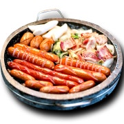 모둠소시지 돌판구이 한판 메뉴 사진(네이버)