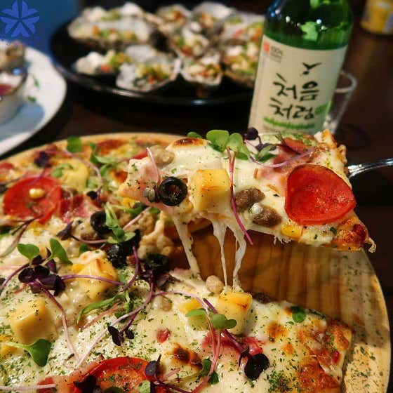 꽃님이네 수제피자 메뉴 사진(네이버)
