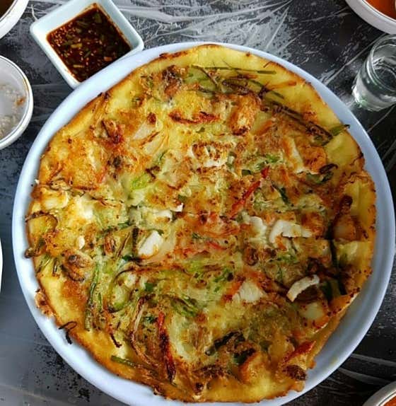 해물파전 메뉴 사진(네이버)