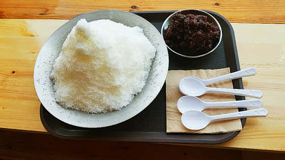 우유눈꽃빙수 메뉴 사진(네이버)
