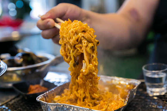 라면사리 메뉴 사진(네이버)