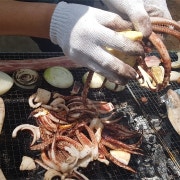 바베큐(1인당 삼겹살 200g) 메뉴 사진(네이버)